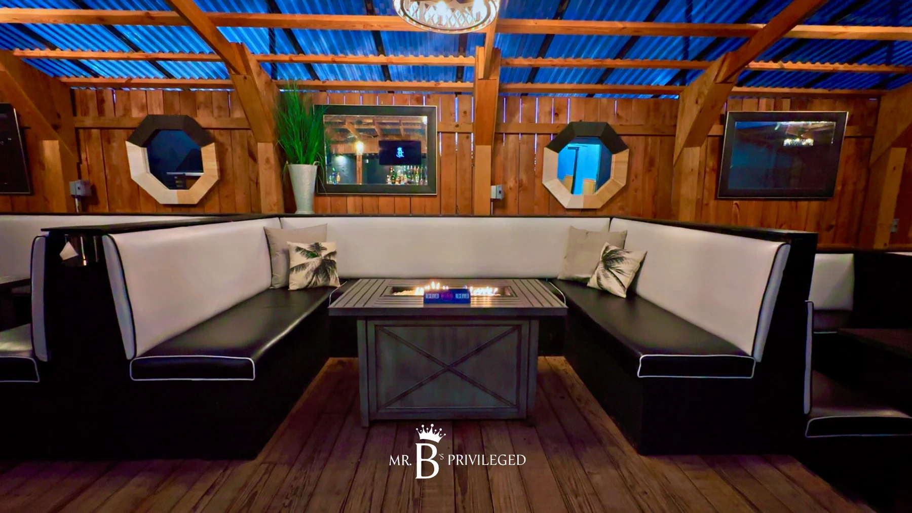 VIP lounge seating · Commissioned imagery showing the guest environment